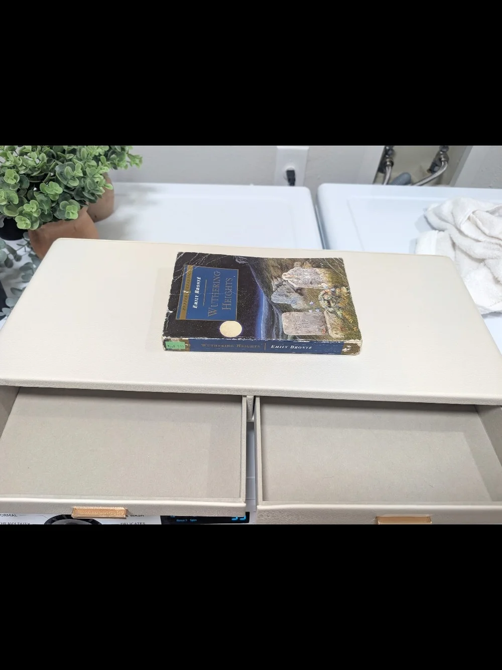 Like New Off White Desk Organizer Computer Riser